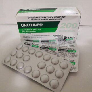 T4 Oroxine Tablets 200mcg Pharma Grade – 100 Tabs